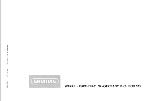 TW504GT; Grundig Radio- (ID = 58614) Reg-Riprod