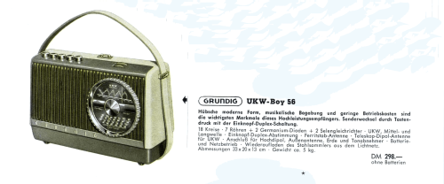 UKW-Boy 56; Grundig Radio- (ID = 2085373) Radio