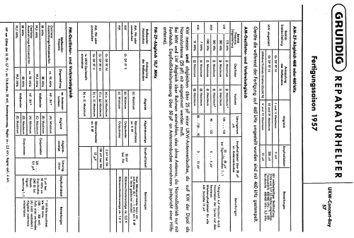 UKW-Concert-Boy 57; Grundig Radio- (ID = 35867) Radio