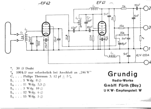 UKW-Einbauteil ; Grundig Radio- (ID = 10204) Converter