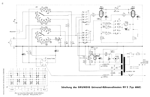 Universal-Röhrenvoltmeter RV2 6062; Grundig Radio- (ID = 1412959) Equipment
