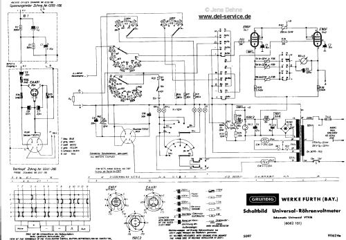 Universal-Röhrenvoltmeter RV3 52; Grundig Radio- (ID = 78940) Equipment