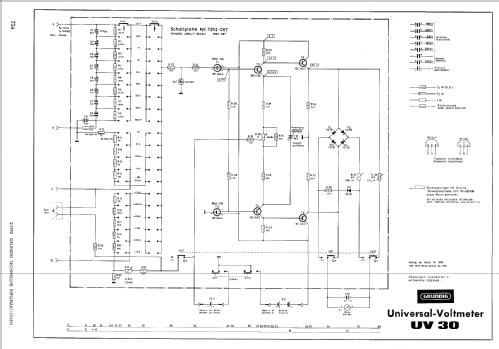 Universal-Voltmeter UV30; Grundig Radio- (ID = 446302) Equipment