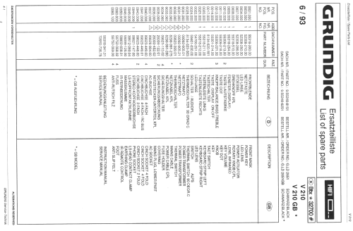 V 210; Grundig Radio- (ID = 815526) Ampl/Mixer