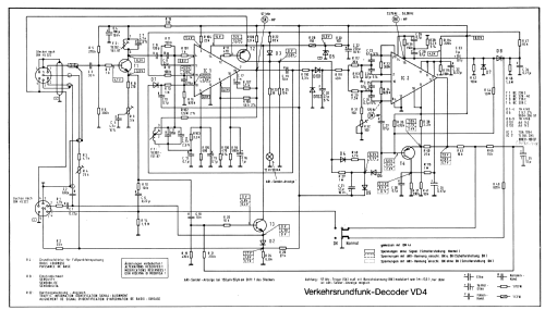 Verkehrs-Rundfunk-Decoder VD4; Grundig Radio- (ID = 1439867) Misc