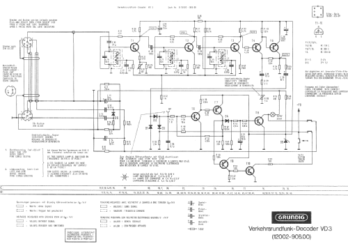 Verkehrs-Rundfunk-Decoder VD3; Grundig Radio- (ID = 401810) Misc