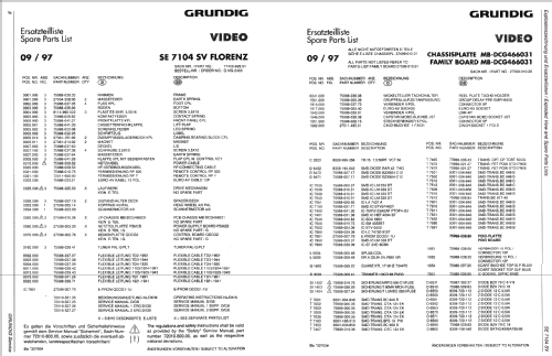 Video Recorder Florenz SE 7104 SV; Grundig Radio- (ID = 1470945) R-Player