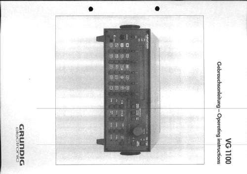 Videogenerator VG1100; Grundig Radio- (ID = 2114360) Equipment