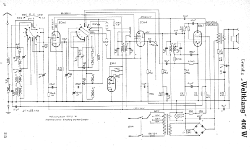 Weltklang 406W; Grundig Radio- (ID = 4614) Radio