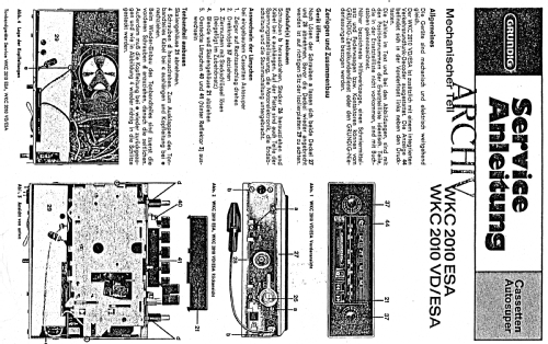 Weltklang Cassette WKC 2010VD ESA; Grundig Radio- (ID = 2481877) Car Radio