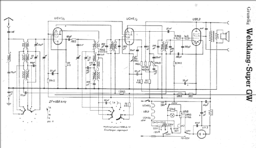 Weltklang-Super GW; Grundig Radio- (ID = 1625921) Radio