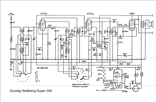 Weltklang-Super GW; Grundig Radio- (ID = 621365) Radio