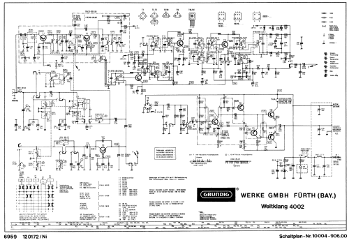 Weltklang WK4002; Grundig Radio- (ID = 2626316) Car Radio