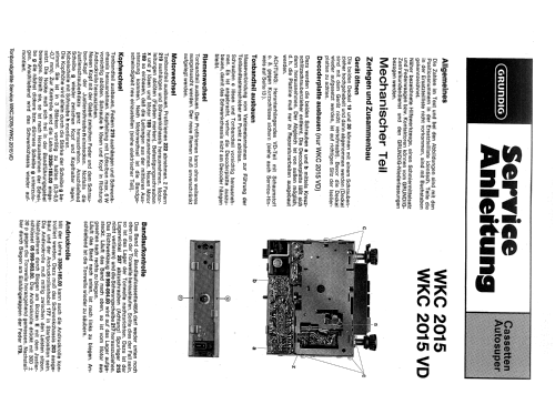 Weltklang WKC2015VD; Grundig Radio- (ID = 832246) Car Radio