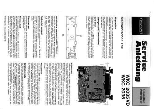 Weltklang WKC2035 Stereo; Grundig Radio- (ID = 832692) Car Radio