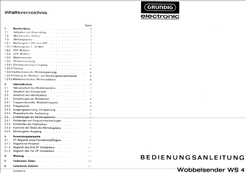 Wobbelsender WS4; Grundig Radio- (ID = 616965) Equipment