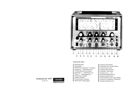 Wobbelsender WS4; Grundig Radio- (ID = 875545) Equipment