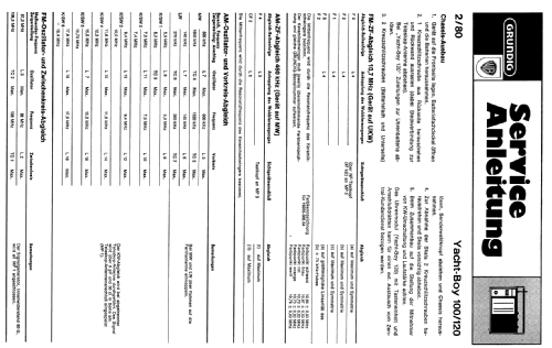 Yacht-Boy 100; Grundig Radio- (ID = 208663) Radio
