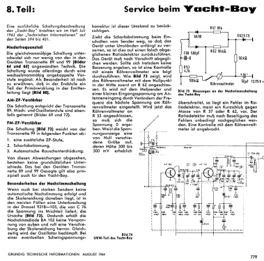 Yacht-Boy 202; Grundig Radio- (ID = 2254907) Radio