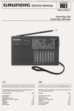 Yacht-Boy 230; Grundig Radio- (ID = 2783515) Radio