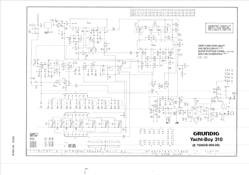 Yacht-Boy 310; Grundig Radio- (ID = 75042) Radio