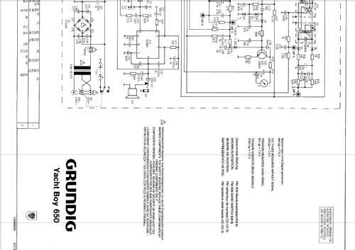 Yacht-Boy 650; Grundig Radio- (ID = 492379) Radio