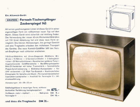 Zauberspiegel 143; Grundig Radio- (ID = 2085693) Television