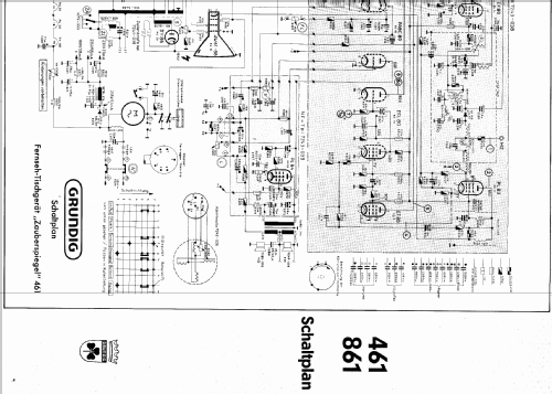 Zauberspiegel 461; Grundig Radio- (ID = 355993) Televisore