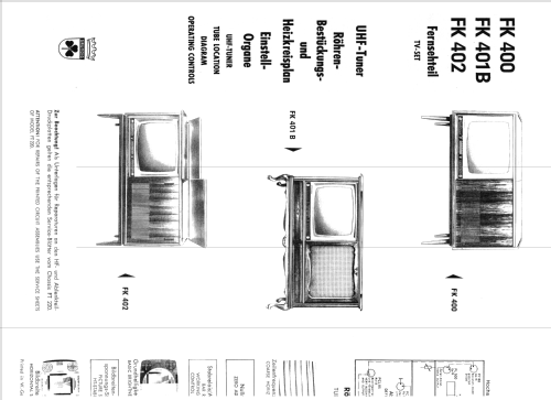 Zauberspiegel FK401 Barock; Grundig Radio- (ID = 1398650) Fernseh-R