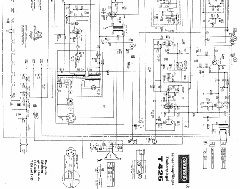 Zauberspiegel T425; Grundig Radio- (ID = 346185) Television