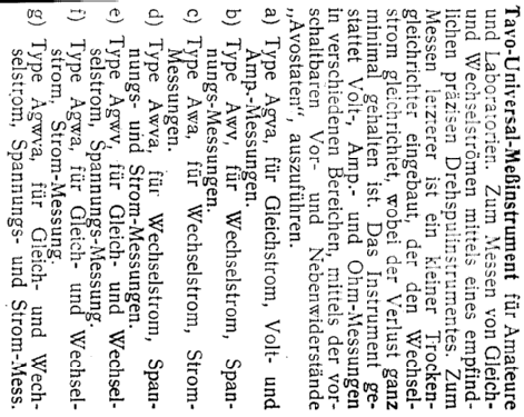 Universal-Tavo-Meßgerät ; Guggenheimer, Dr.S., (ID = 1328350) Equipment