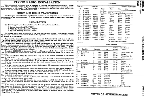 13 ; Gulbransen Co.; (ID = 664671) Radio