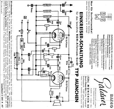 RGM-Allstrom-Gerät München; Güldner-Radio; (ID = 495779) Kit