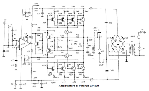 Amplificatore di potenza Bassa Frequenza Hercules GP400; GVH Elettronica; (ID = 2751786) Ampl/Mixer