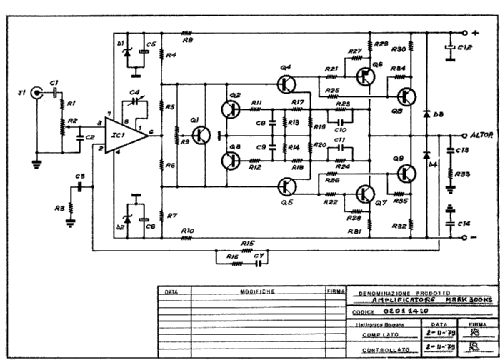Amplificatore HI-FI Mark 300 KS; GVH Elettronica; (ID = 2758439) Ampl/Mixer