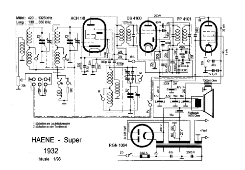 Reflex-Super ; Haene; Schweiz (ID = 102939) Radio