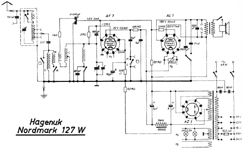 Nordmark 127W; Hagenuk N&K, (ID = 2269910) Radio