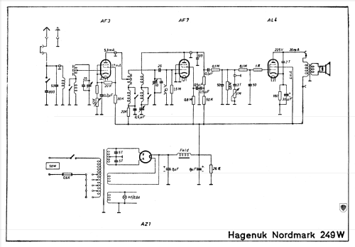 Nordmark 249W; Hagenuk N&K, (ID = 609660) Radio