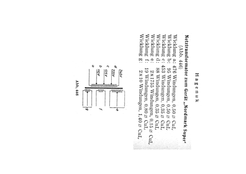 Nordmark-Super W; Hagenuk N&K, (ID = 339708) Radio