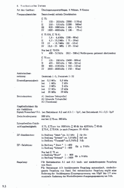 Seefunk Empfänger E75; Hagenuk N&K, (ID = 2725420) Commercial Re