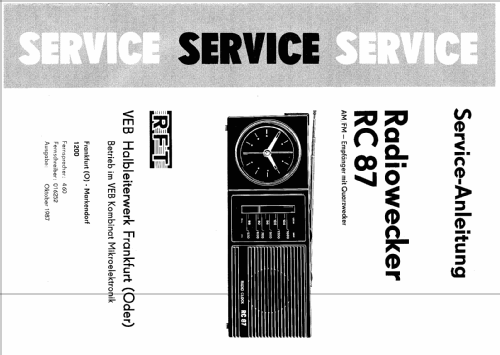 RC87; Halbleiterwerk (ID = 86478) Radio