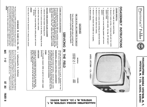 14TS781B Ch= B2010; Hallicrafters, The; (ID = 2400955) Television