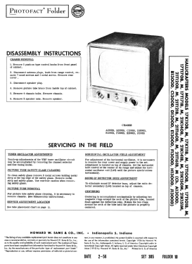17T100B Ch= A1300D; Hallicrafters, The; (ID = 2718139) Televisore
