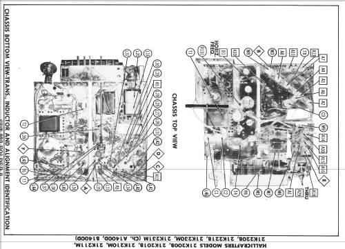 21K220B Ch= B1400D; Hallicrafters, The; (ID = 2293437) Television