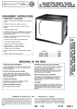 24T451B Ch= D1900D; Hallicrafters, The; (ID = 2768250) Televisore