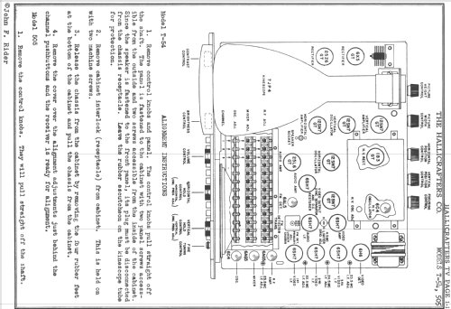 505; Hallicrafters, The; (ID = 723890) Television