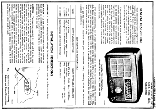 CONTINENTAL 5R33; Hallicrafters, The; (ID = 142743) Radio