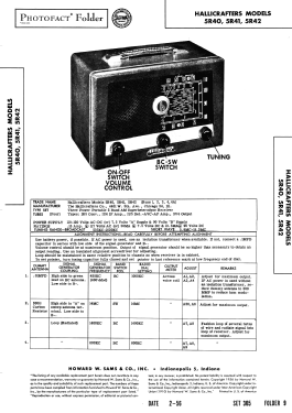 Continental 5R40; Hallicrafters, The; (ID = 2717736) Radio