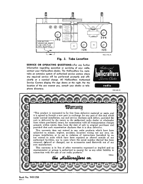 Continental 5R41; Hallicrafters, The; (ID = 2943643) Radio