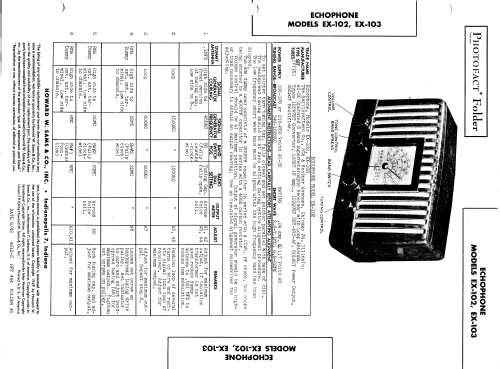 Echophone EX-103; Hallicrafters, The; (ID = 2620249) Radio